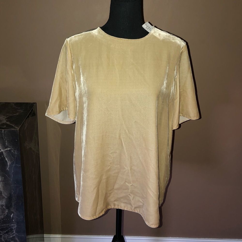 Vince Velvet Blouse NWT